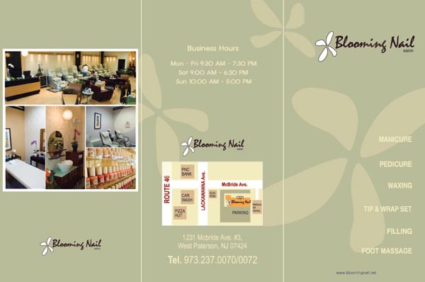 bloomingnail brochure outside